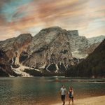 Zonsondergang aan Lago di Braies