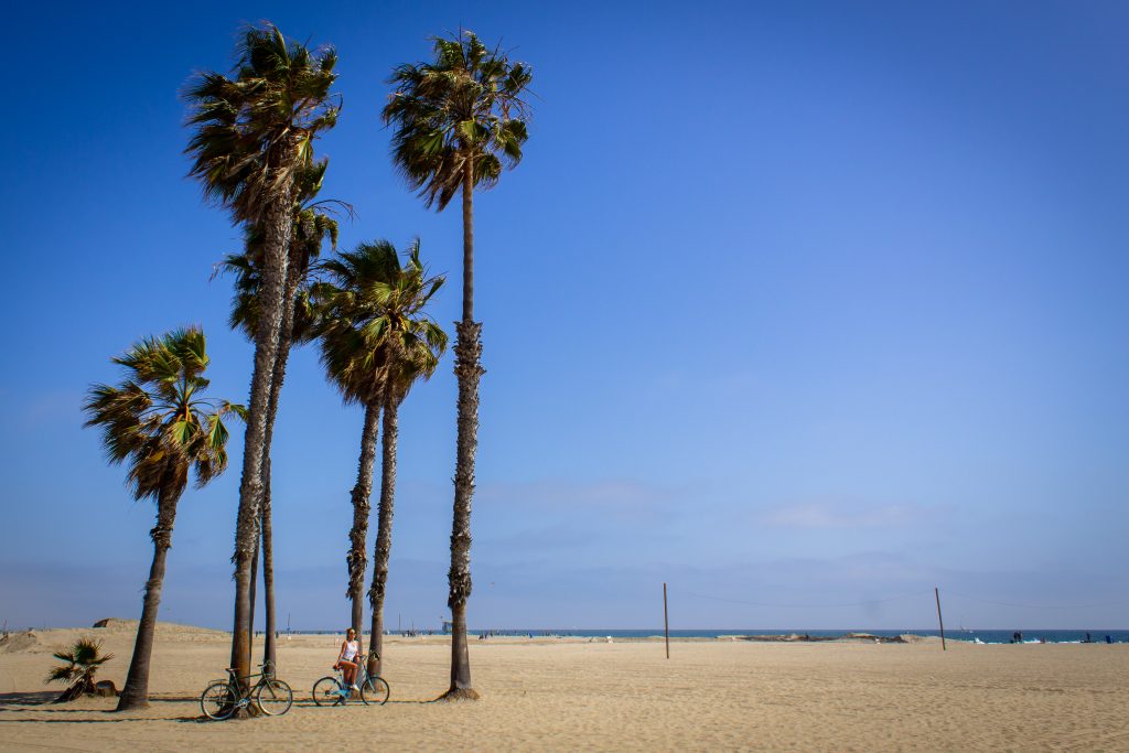 Venice Boardwalk fietstocht in Los Angeles, California