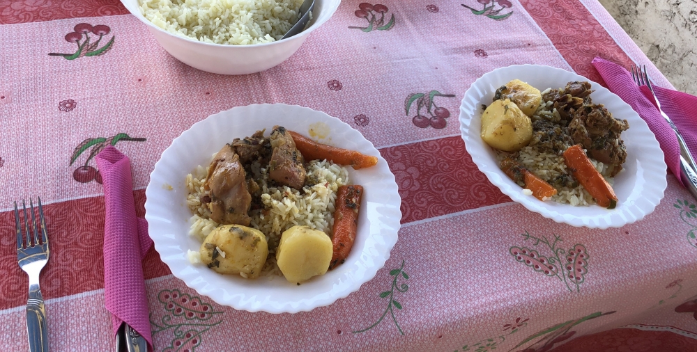 Creoolse lunch op Santo Antão