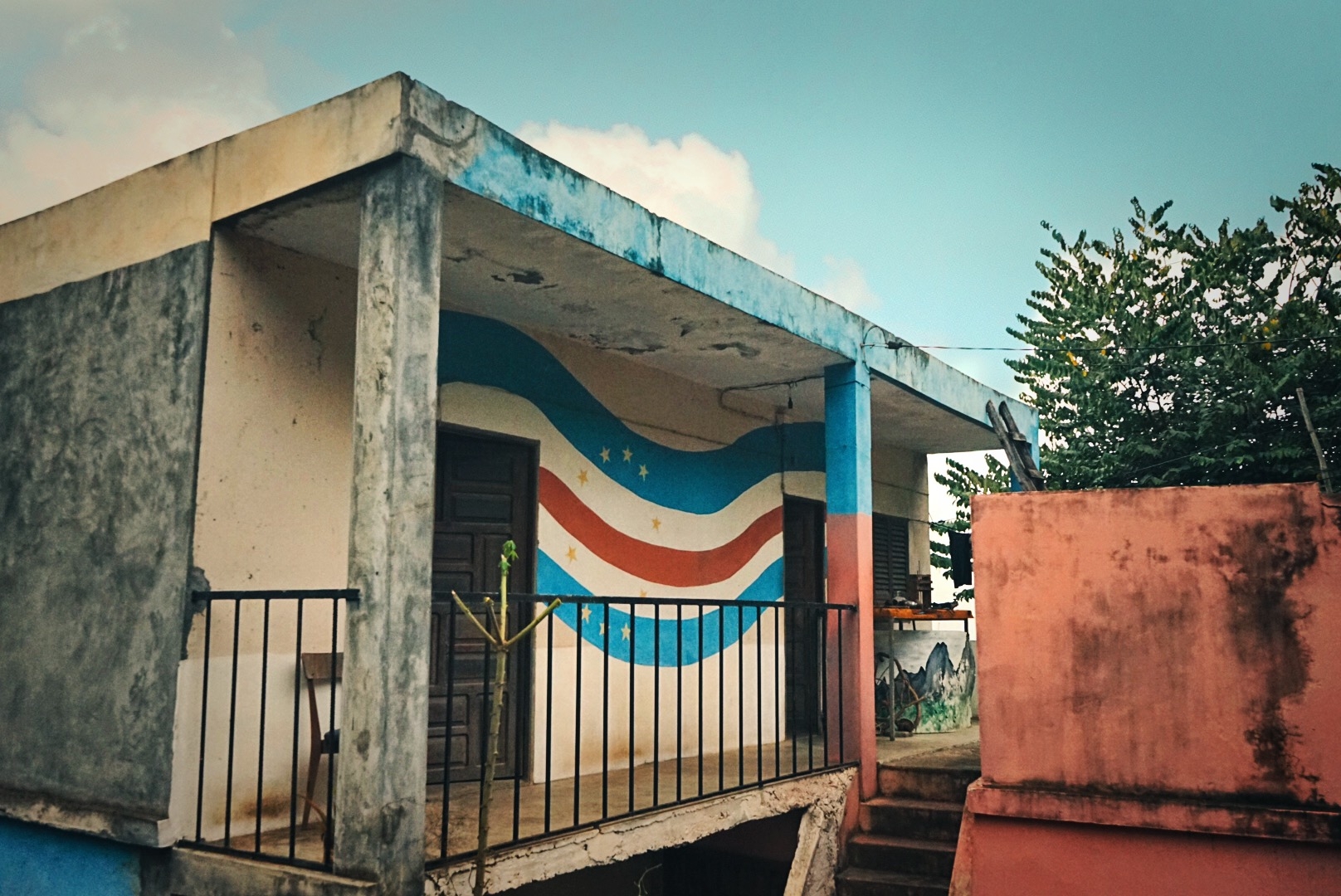 Huis met de Kaapverdische vlag