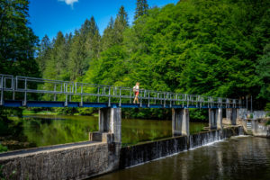 Wandelbrug over de Ourthe