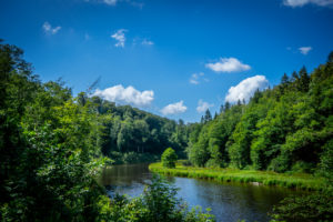 Ourthe nabij stuwmeer van Nisramont