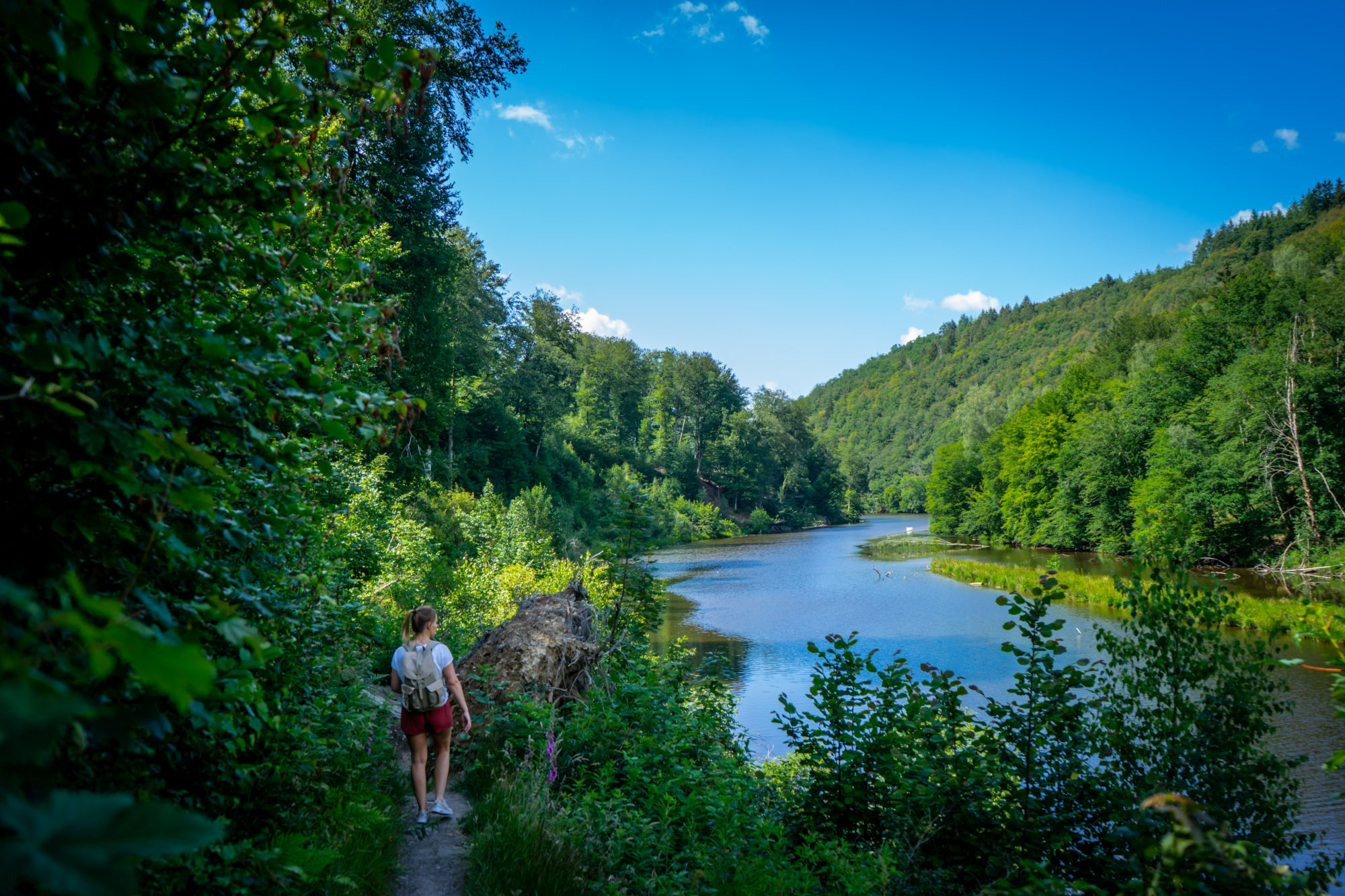 Lac de Nisramont, wandelhutspot in de Ardennen