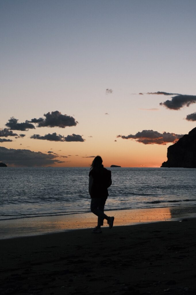 The sun sets on the Amalfi Coast