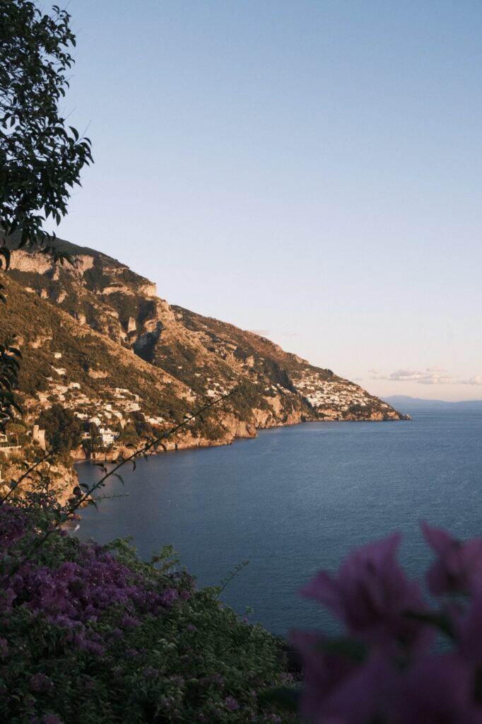 Positano during sunset