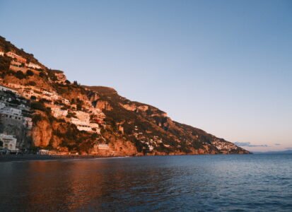 Autumn sunset in Amalfi