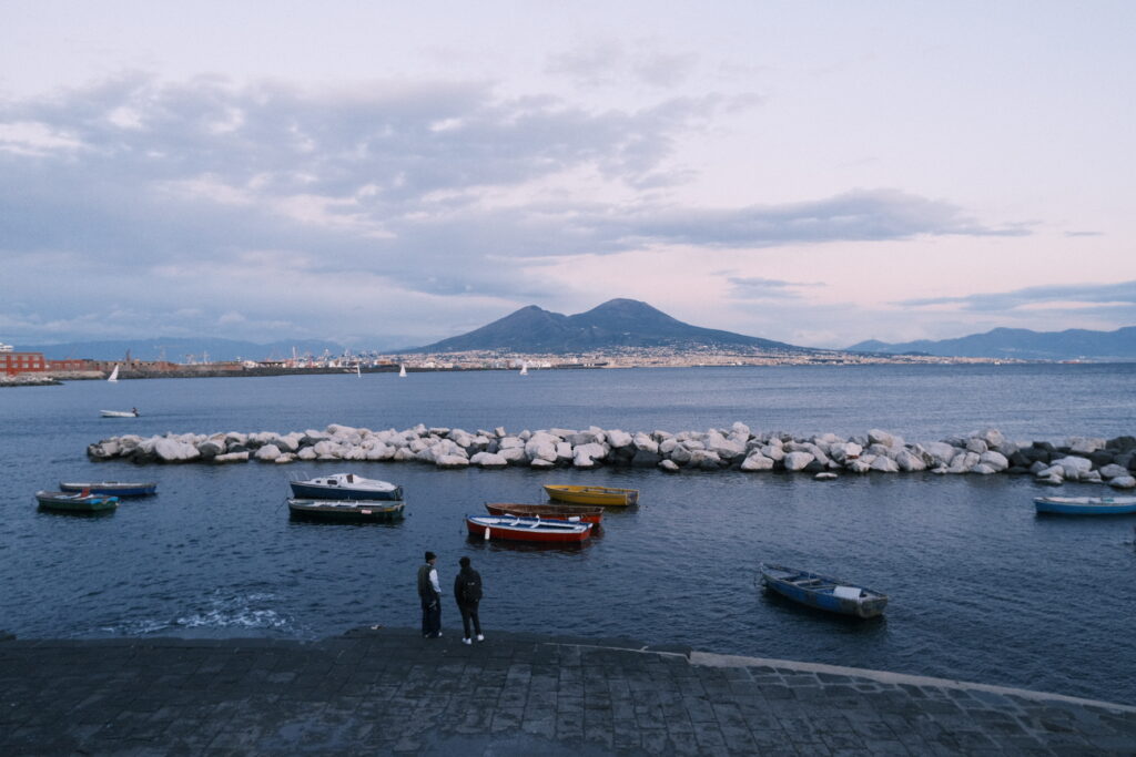 Mount Vesuvius from across the bay of Napoli