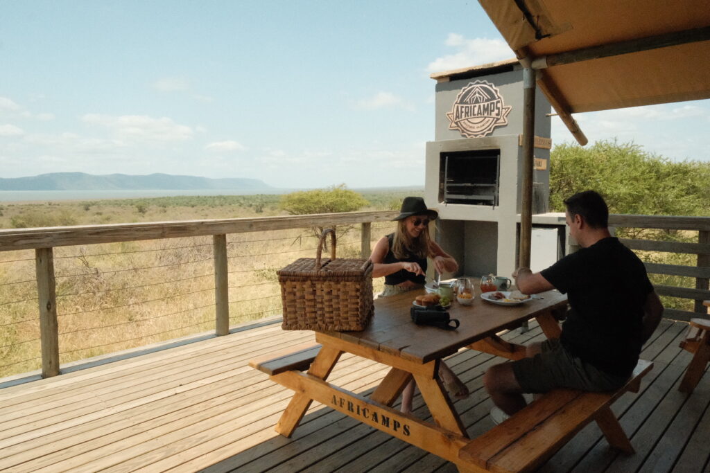 Breakfast glamping South Africa