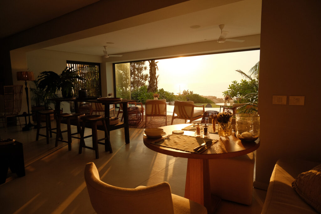 Breakfast table Sala Beach House