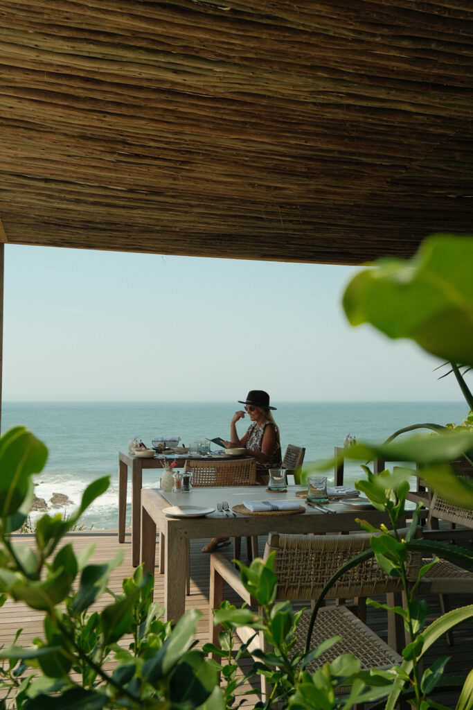 Breakfast on the patio Sala Beach House