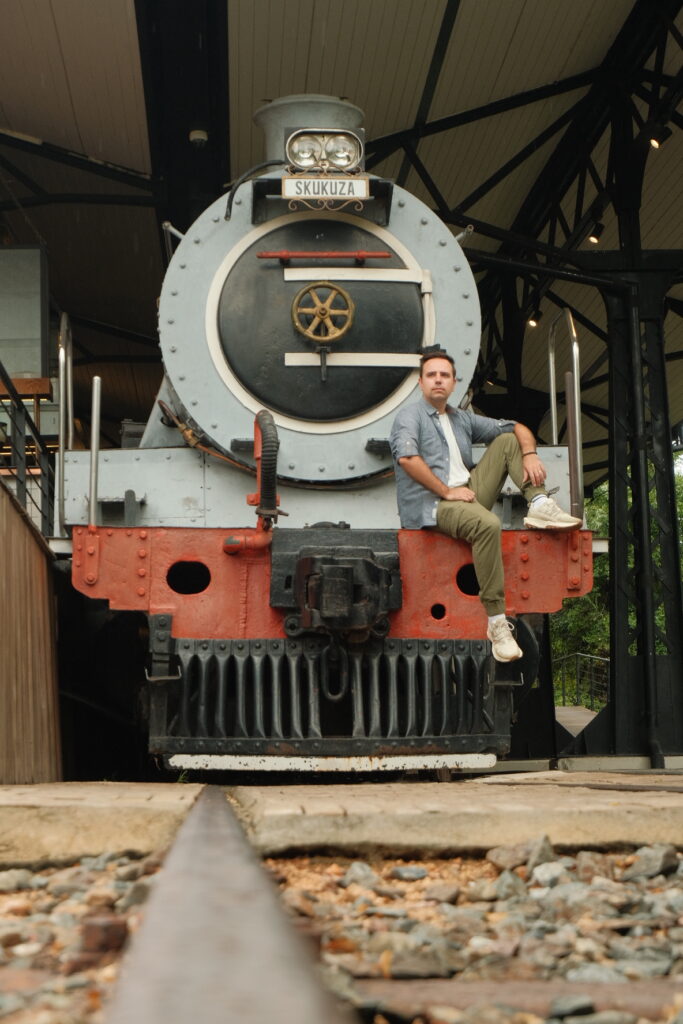 Old steam train locomotive at Kruger Station